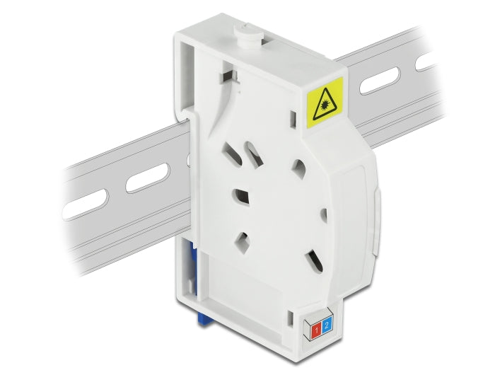 Delock LWL Anschlussdose für Hutschiene 2 x SC Simplex oder LC Duplex