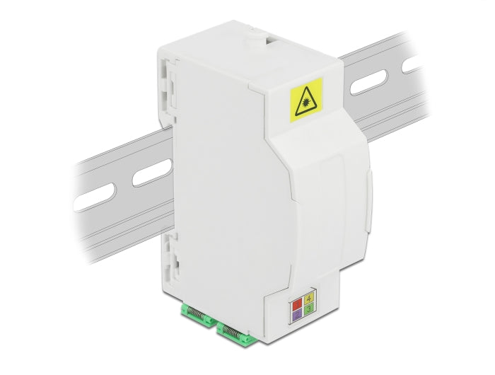 Delock LWL Anschlussdose für Hutschiene 4 x SC Simplex oder LC Duplex