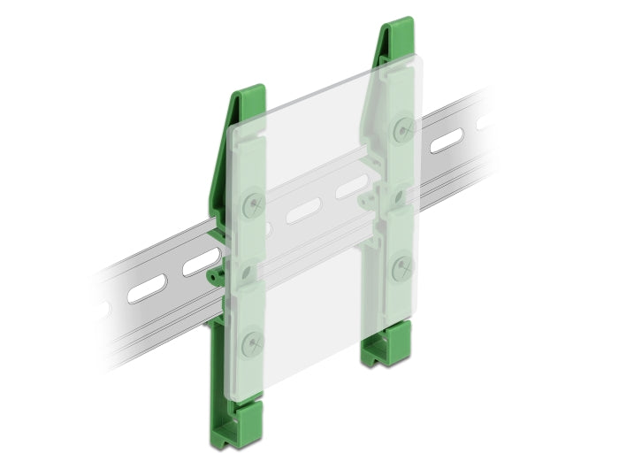 Delock Hutschienenclip für Platine 122 mm 4 Stück