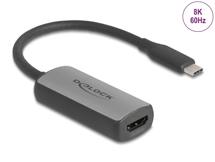 Delock USB Type-C™ Adapter zu HDMI (DP Alt Mode) 8K 60 Hz mit HDR und HDCP