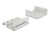 Delock Keystone Patchpanel 6 Port grau