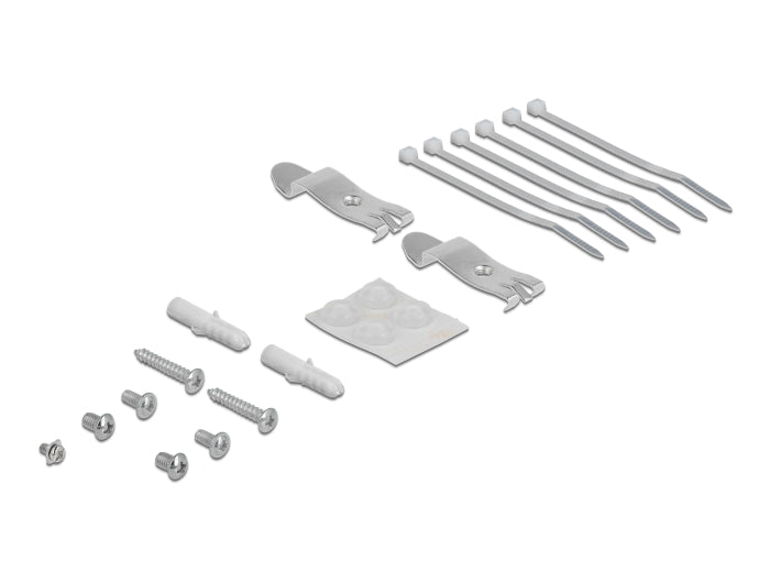 Delock Keystone Patchpanel 6 Port grau