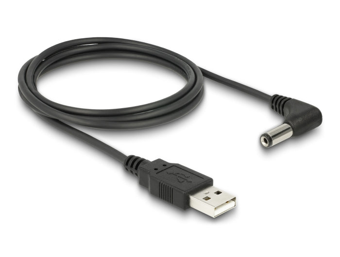 Delock Kabel USB Power > DC 5,5 x 2,1 mm Stecker 90° 1,5 m