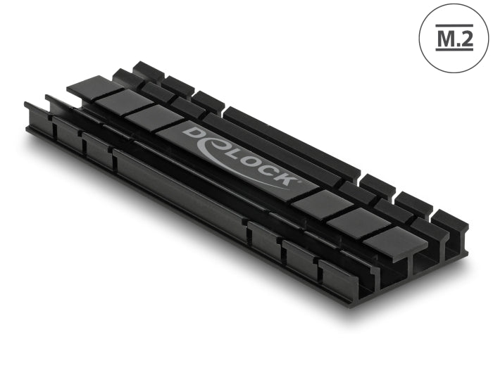 Delock Kühlkörper flach 70 mm für M.2 Modul schwarz