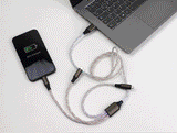 Delock USB RGB Ladekabel 3 in 1 Typ-A zu Lightning™ / Micro USB / USB Type-C™ 1,20 m