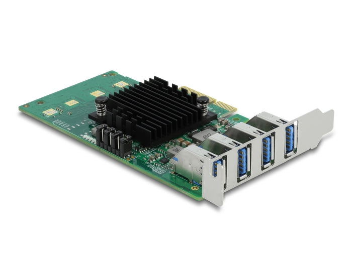 Delock PCI Express x4 Karte zu 4 x extern USB 5 Gbps Quad Channel - Low Profile Formfaktor