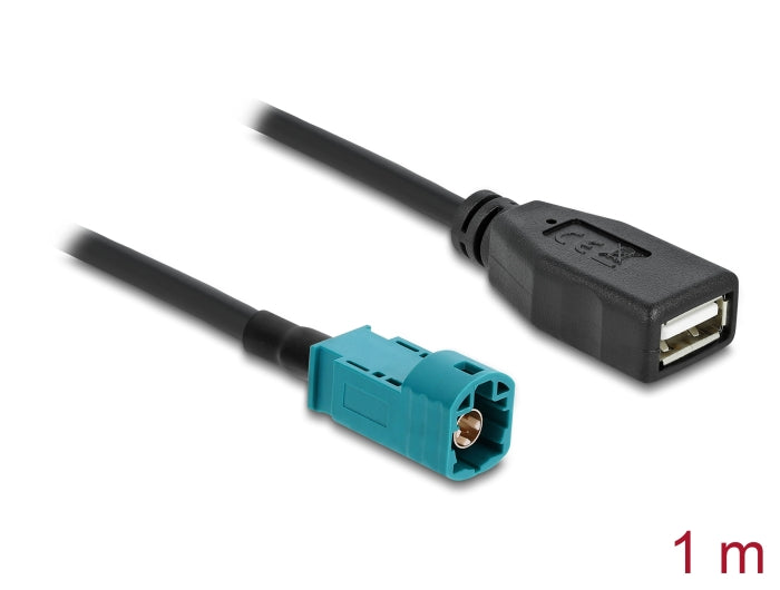 Delock Kabel HSD Z Stecker zu USB 2.0 Typ-A Buchse 1 m