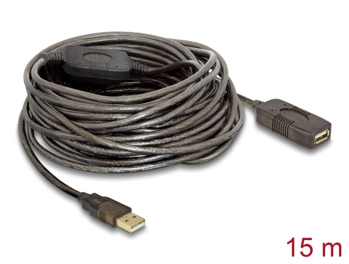 Delock Kabel USB 2.0 Verlängerung, aktiv 15 m
