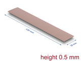 Delock Wärmeleitpad 120 x 20 x 0,5 mm für M.2 Module 3,0 W/mK - Silikonfrei