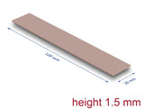 Delock Wärmeleitpad 120 x 20 x 1,5 mm für M.2 Module 3,0 W/mK - Silikonfrei