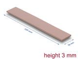 Delock Wärmeleitpad 120 x 20 x 3 mm für M.2 Module 3,0 W/mK - Silikonfrei