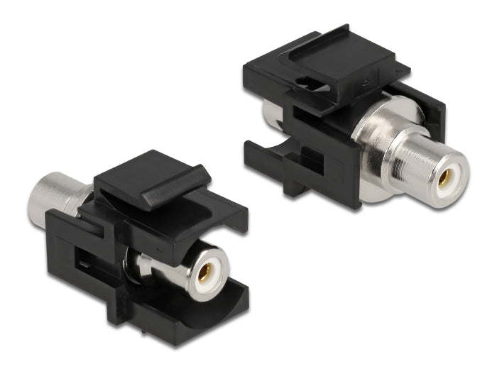 Delock Keystone Modul Cinch Buchse > Cinch Buchse weiß / schwarz