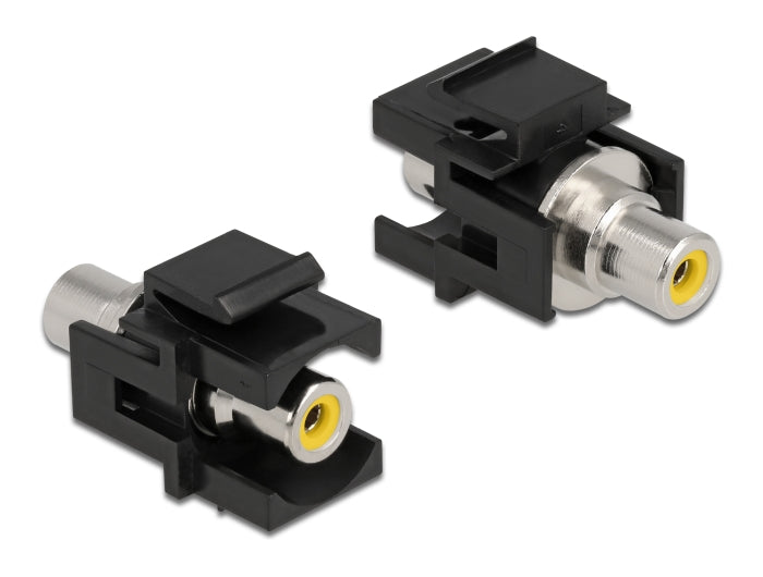 Delock Keystone Modul Cinch Buchse > Cinch Buchse gelb / schwarz
