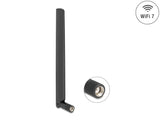 Delock WiFi 7 Antenne RP-SMA Stecker 2,0 - 4,4 dBi 17 cm omnidirektional mit Kippgelenk schwarz