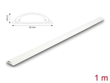 Delock Kabelkanal selbstklebend 30 x 8 mm - Länge 1 m weiß