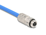 Delock M12 Buchse 8 Pin X-kodiert feldkonfektionierbar Cat.6A