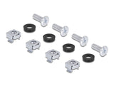 Delock Universelles Rack Montage Set 2 Stück schwarz