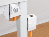 Delock Keystone Leergehäuse 1 Port mit magnetischer Unterseite, weiß