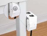 Delock Keystone Leergehäuse 2 Port mit magnetischer Unterseite, weiß