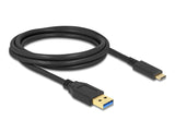 Delock USB 10 Gbps Kabel Typ-A zu USB Type-C™ 2 m