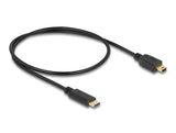 Delock Kabel USB Type-C™ 2.0 Stecker > USB 2.0 Typ Mini-B Stecker 0,5 m schwarz