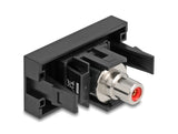 Delock Easy 45 Modul Cinch Buchse zu Cinch Buchse rot / schwarz