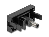 Delock Easy 45 Modul DC 5,5 x 2,1 mm Buchse zu DC 5,5 x 2,5 mm Stecker schwarz