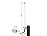 Delock LTE / GSM / UMTS Antenne N Buchse 2 - 6,5 dBi 27 cm omnidirektional starr Mastmontage weiß outdoor