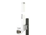 Delock LoRa 868 MHz Antenne N Buchse 8 dBi 147,4 cm omnidirektional starr Wand- und Mastmontage weiß outdoor