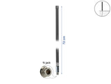 Delock LPWAN 433 + 868 MHz Antenne N Buchse 2 dBi 72 cm omnidirektional starr outdoor grau