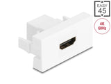Delock Easy 45 Modul HDMI Buchse zu HDMI Buchse 4K 60Hz weiß