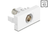 Delock Easy 45 Modul BNC Buchse zu BNC Buchse weiß