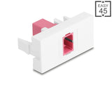 Delock Easy 45 Modul SC Simplex Buchse zu SC Simplex Buchse violett / weiß