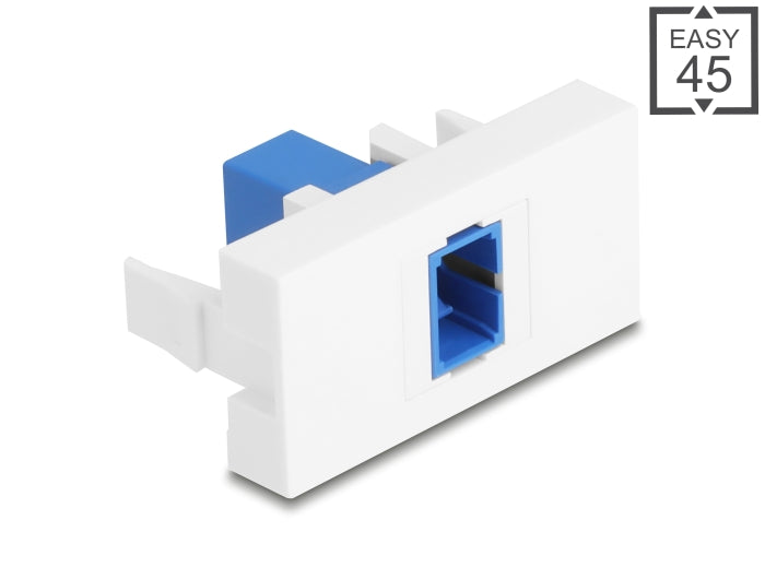 Delock Easy 45 Modul SC Simplex Buchse zu SC Simplex Buchse blau / weiß