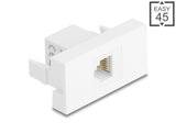Delock Easy 45 Modul RJ12 Buchse zu RJ12 Buchse UTP weiß