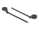 Delock Kabelbinder mit Befestigungsöse L 180 x B 6 mm schwarz 100 Stück