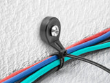Delock Kabelbinder mit Befestigungsöse L 180 x B 6 mm schwarz 100 Stück