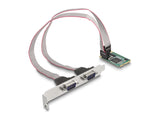 Delock Mini PCIe Karte full size zu 2 x Seriell RS-232 D-Sub 9 Pin