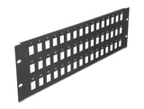 Delock 19″ Keystone Patchpanel 48 Port 3 HE schwarz