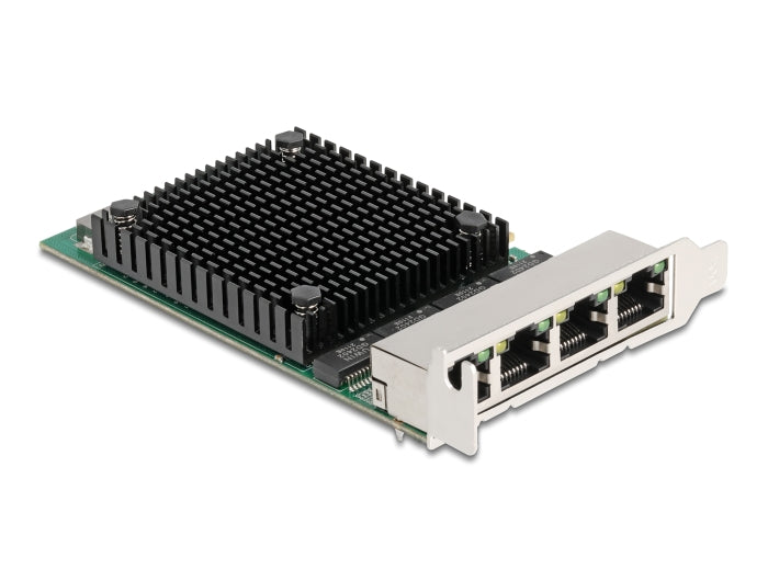 Delock PCI Express x4 Netzwerkkarte 2,5 Gigabit LAN 4 x RJ45 RTL8125
