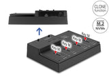 Delock M.2 Dockingstation für 4 x M.2 NVMe PCIe SSD mit Klon Funktion