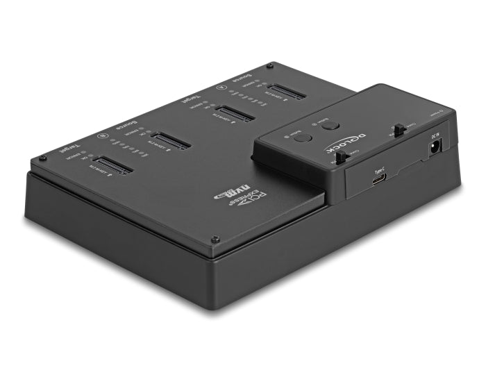 Delock M.2 Dockingstation für 4 x M.2 NVMe PCIe SSD mit Klon Funktion