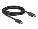 Delock DisplayPort Kabel 10K 60 Hz 54 Gbps Kunststoffgehäuse 3 m