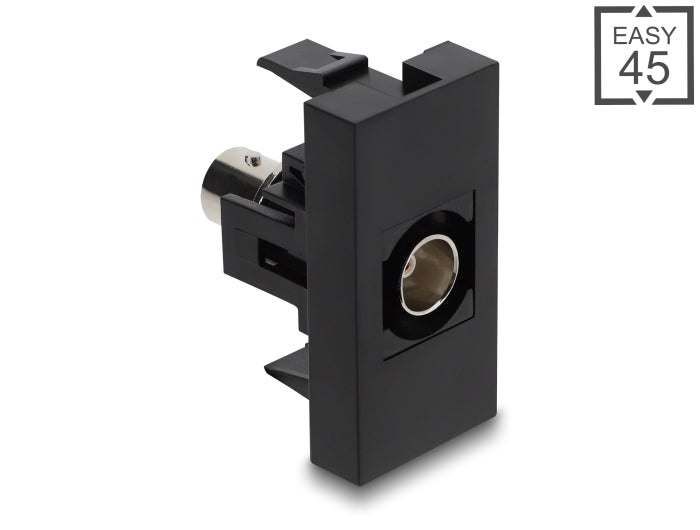 Delock Easy 45 Modul BNC Buchse zu BNC Buchse schwarz