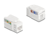Delock Keystone Modul RJ45 Buchse zu LSA Cat.6A UTP 90° werkzeugfrei