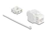 Delock Keystone Modul RJ45 Buchse zu LSA Cat.6A UTP 180° werkzeugfrei