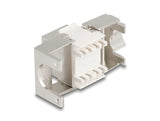 Delock Keystone Modul Slim RJ45 Buchse zu LSA Cat.6A geschirmt 180° werkzeugfrei