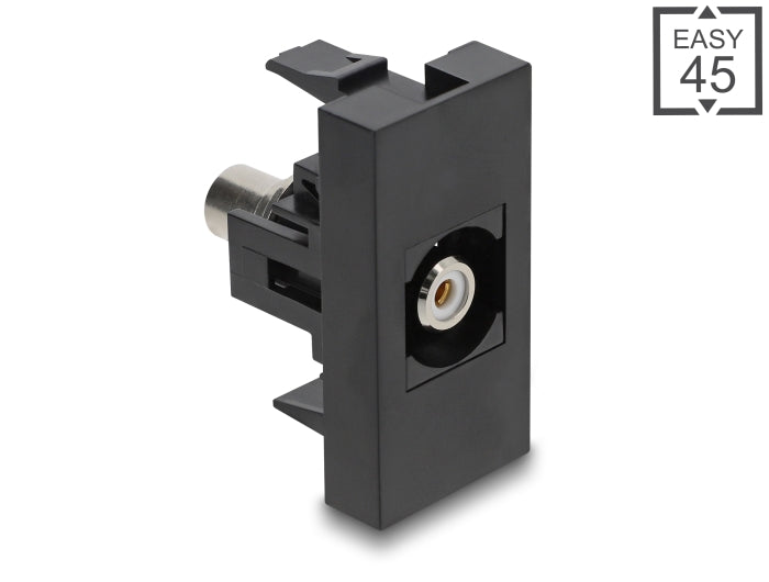 Delock Easy 45 Modul Cinch Buchse zu Cinch Buchse weiß / schwarz
