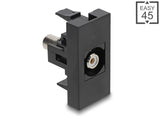 Delock Easy 45 Modul Cinch Buchse zu Cinch Buchse weiß / schwarz