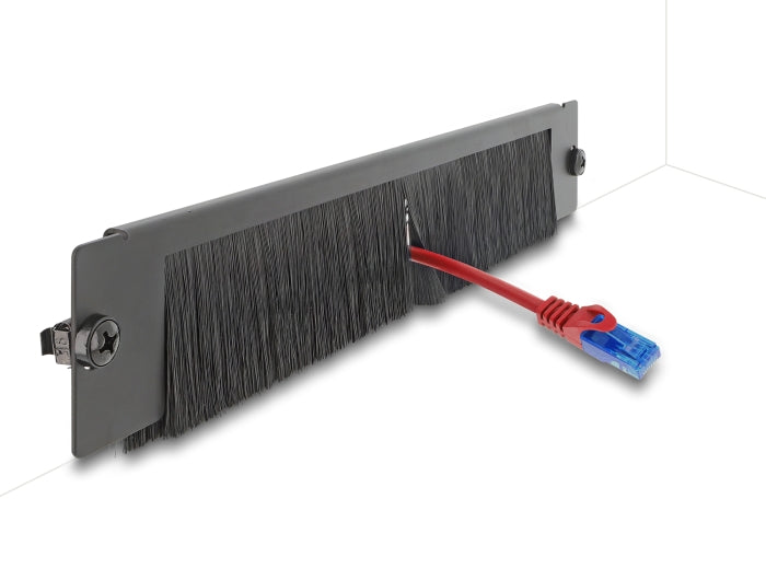 Delock Bürstenleiste universell 350 x 55 mm schwarz